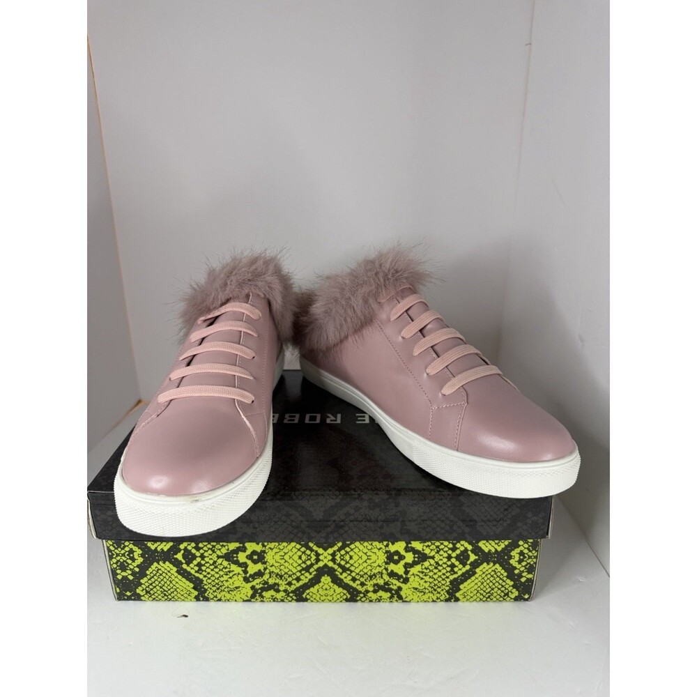 Brand new Cape Robbin pink faux fur trim sneakers, never worn.